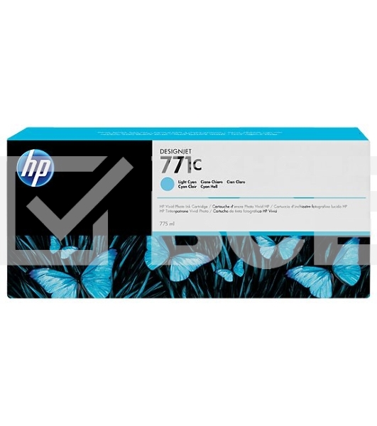 Картридж струйный HP №771C B6Y12A светло-голубой для HP DJ Z6200 (775мл)