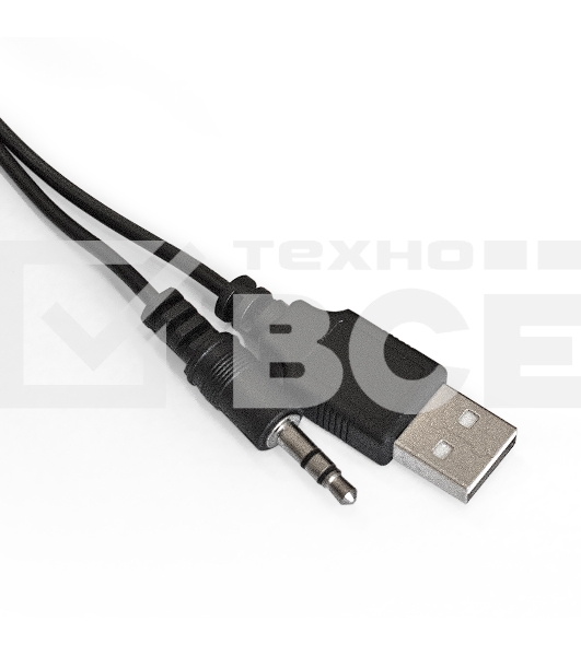 Акустическая система 2.0 ExeGate EX287053RUS Disco 180 (питание USB, 2х3Вт (6Вт RMS), 100-20000Гц, черный)