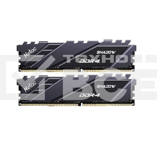 Оперативная память NETAC Shadow, DDR4, 16GB (2x8GB), 3600MHz, CL18, с радиаторами, RGB, серый
