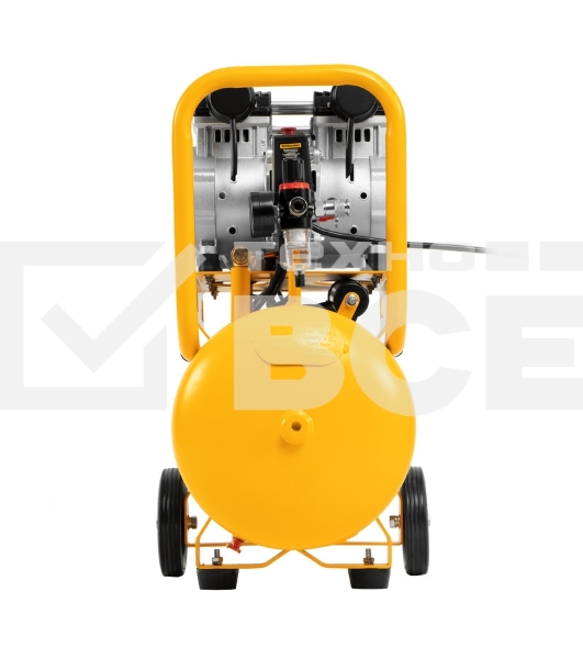 Компрессор безмаслянный малошумный DLS 2200/50, 2200 Вт, 2х1100, 50 л, 380 л/мин  Denzel
