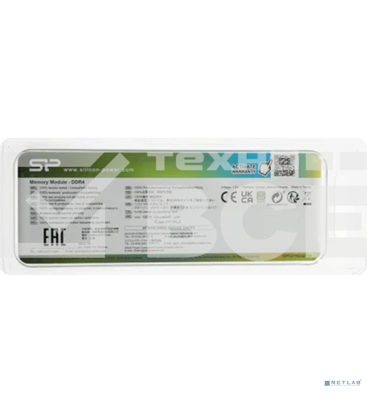 Оперативная память Silicon Power, DDR4, 16GB (1x16GB), 3200MHz, CL22, SO-DIMM