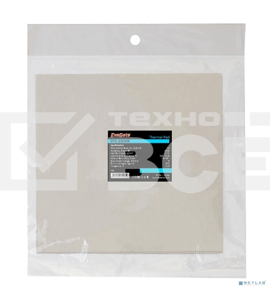Термопрокладка ExeGate EPG-6WMK, 50x50x0.5 мм