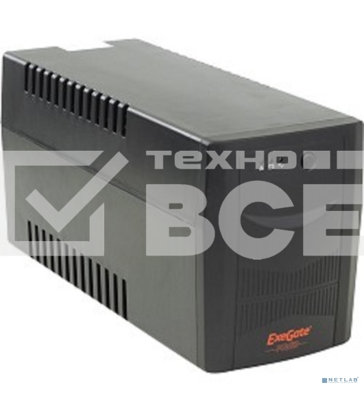 Источник бесперебойного питания ExeGate EP212521RUS Power Back UNB-1500<1500VA, Black, 4 евророзетки>