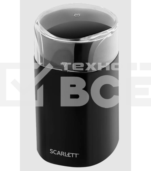 Кофемолка Scarlett SC-CG44505 160Вт сист.помол.:ротац.нож вместим.:60гр черный