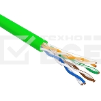 Кабель витая пара U/UTP, CAT 5e, нг(А)-LSLTx, 4х2х0,52мм, 24AWG, INDOOR, SOLID, зеленый, 305м Rexant, фото3