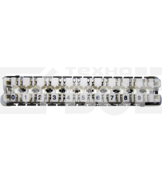 Плинт Lanmaster TWT-LSA10P-DIS-5E 10 пар LSA-PROFIL размык. ABS пластик