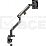 Кронштейн для мониторов Ultramounts UM725B черный 17'-32' макс.9кг крепление к столешнице поворот и наклон, фото10