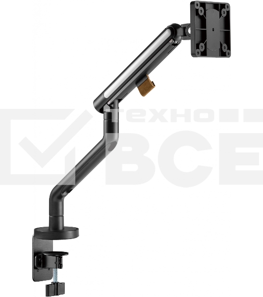 Кронштейн для мониторов Ultramounts UM725B черный 17'-32' макс.9кг крепление к столешнице поворот и наклон