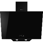 Настенная наклонная вытяжка Monsher ASTRA 60 Noir, ширина 60 см, отвод/рециркуляция, 1100 м3/час, механическое кнопочное управление, 3 скорости, светодиодное освещение 2*1 Вт, металлические жироулавливающие фильтры, угольный фильтр KM 101 (опция), : черный ПРОМО, фото 1