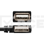 Удлинитель USB 2.0 ExeGate EX-CC-USB2-AMAF-0.15L (Am/Af, угловой 90-градусный коннектор (горизонтальный левый), 0,15м), фото3