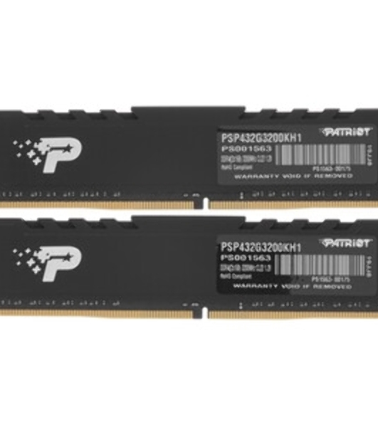 Оперативная память Patriot Signature, DDR4, 32GB (1x32 GB), 3200 MHz, CL22, DIMM