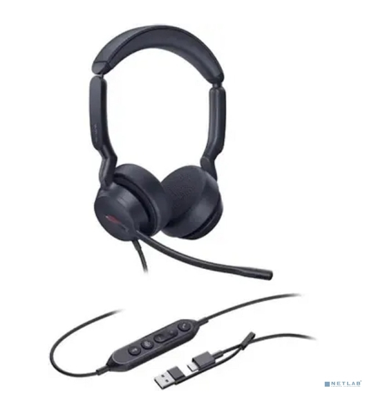 Гарнитура Yealink UH44 Dual UC чёрный, проводная, USB