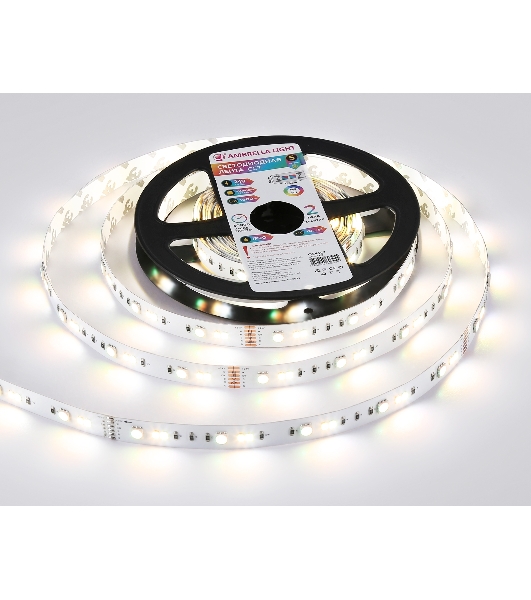 Светодиодная лента Ambrella light GS4501 5050+2835 90Led/ 13W m/ 24V IP20 RGB+CCT 3000-6500K/5000*12*1.87mm (6 конт.)