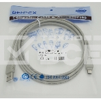 Кабель USB2.0 AM/miniBm 1.8м USB/miniUSB 1.8m, серый, фото 1