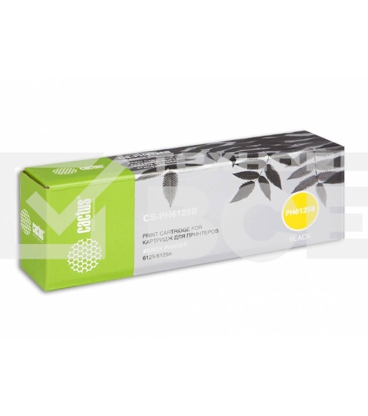 Картридж лазерный Cactus CS-PH6125B (106R01338) черный (2000 стр.) для Xerox 6125/6125n