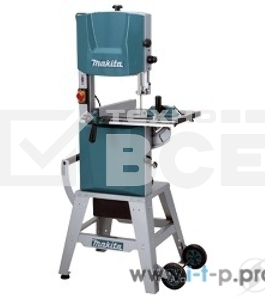 Пила Makita LB1200F ленточная [LB1200F] {900Вт,400\800м\мин,рез-165х305мм,81.2кг,кор,стол на ножках,подсв,угл направляющая+5полотен}