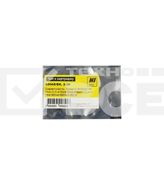 Чип к картриджу Samsung CLP-415/470/CLX4195 (Hi-Black), CLT504, 2.5K, BK