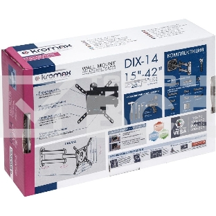 Кронштейн для телевизора Kromax DIX-14 черный 15