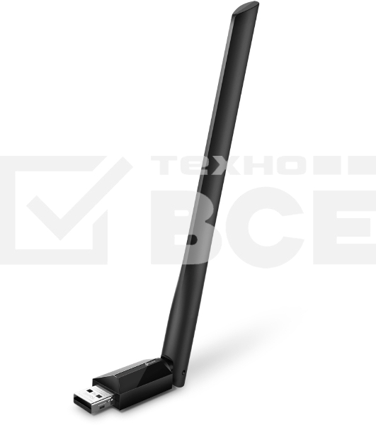 Беспроводный двухдиапазонный USB2.0 адаптер TP-Link Archer T2U Plus, 433Мбит/с + 200Мбит/с
