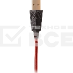 Игровые наушники с микрофоном SVEN AP-U988MV, черный-красный (USB, LED, 7.1), фото3