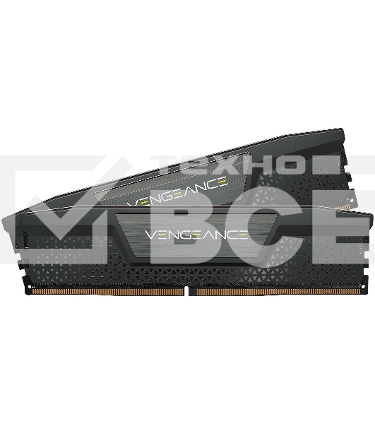 Оперативная память Corsair Vengeance, DDR5, 32GB (2x16 GB), 5200 MHz, CL40, радиатор, чёрный