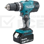 Дрель-шуруповерт Makita DHP453RFE, 18 В, 3 Ач, 42 Нм, щеточный, фото8