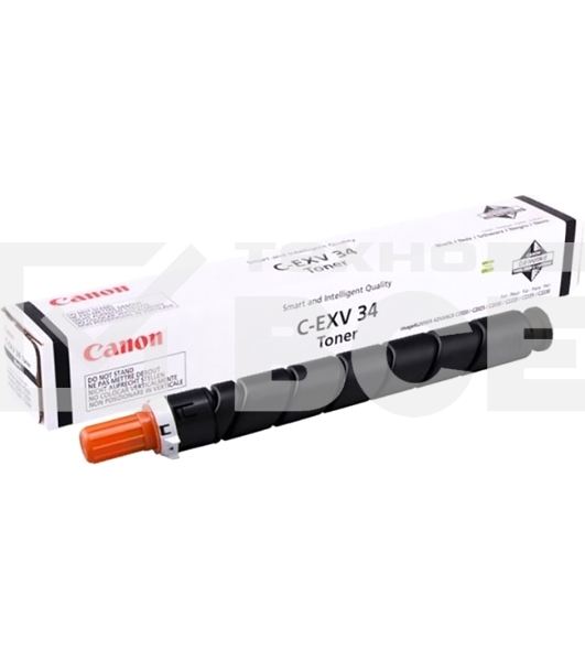 Картридж лазерный Canon C-EXV34BK черный (туба 23000 стр) для Canon iR C9060/C9065/C9070, IR Advance C2000ser/C2020/C2025/C2030