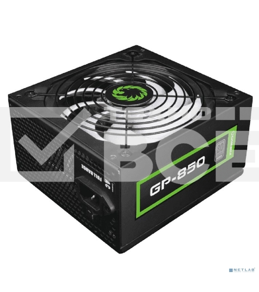 Блок питания GameMax GP-850, 850Вт, 80 PLUS Bronze, 140мм, черный