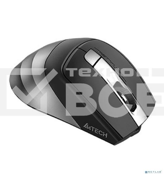 Мышь беспроводная A4Tech Fstyler FB35C серый/черный, 2000 dpi, радиоканал, Bluetooth, USB, кнопки - 6