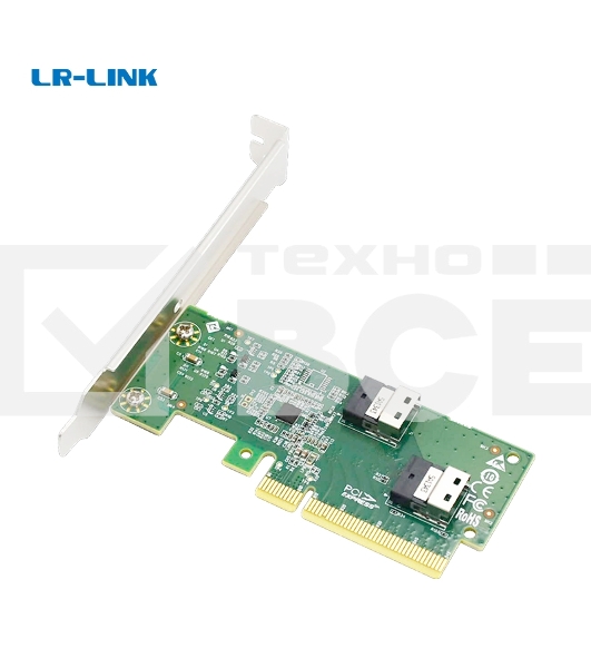 Адаптер для SSD PCIe x8 to Two SlimSAS SFF-8654 4i Adapter