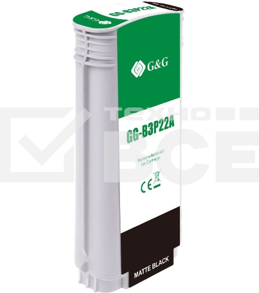 Картридж струйный G&G GG-B3P22A №727 черный матовый (130 мл) для HP DJ T920/T1500/T2530