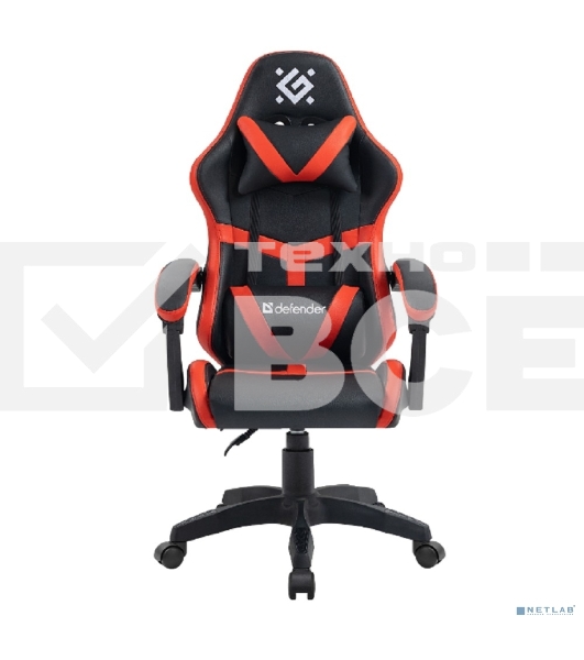 Кресло игровое Defender Synergy Черный/Красный, класс 3, PU