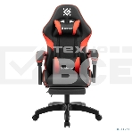 Кресло игровое Defender Serenity черный/красн,класс 2, PU,подножка, фото3