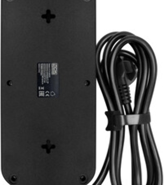 Сетевой фильтр Powercom SP-01 USB2A1CW 3,0М 3.0 м, 4 розетки, белый/серый, коробка