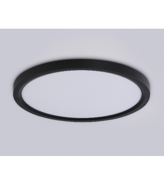 Светильник светодиодный ультратонкий Ambrella light FZ1906 BK черный IP54 26W 3000K-6500K CCT-переключатель D370*25 (Без ПДУ)