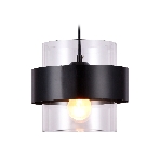 Светильник Ambrella light TR3646 BK/CL черный/прозрачный E27 max 40W D180*950, фото4