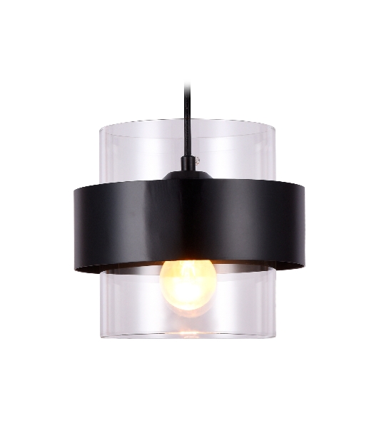 Светильник Ambrella light TR3646 BK/CL черный/прозрачный E27 max 40W D180*950