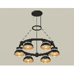 Светильник Ambrella light XR92051002/6 SBK/PYG/CL черный песок/золото желтое полированное/прозрачный GX53 (A9205,C9232,N8145), фото3