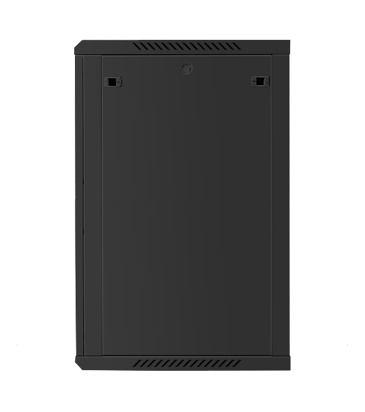Шкаф телекоммуникационный 19' настенный 18U ExeGate EC-WM-18U.600.M.BLACK (19”, 18U, 600x600x901mm (ШхГхВ), передняя дверь металл, съемные боковые панели, пыле- и влагозащита IP23, черный RAL 9004)