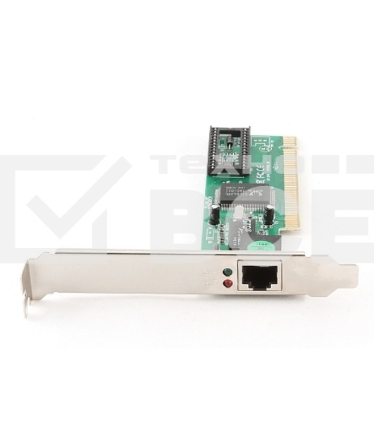 Сетевой адаптер Ethernet Gembird NIC-R1 100/10, PCI, чипсет RTL8139C