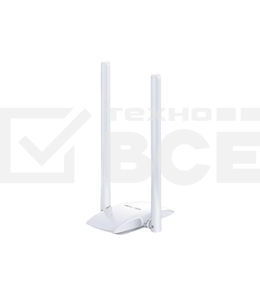 Сетевой адаптер WiFi Mercusys MW300UH USB 2.0 (ант.внеш.несъем.) 2ант.