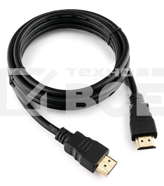 Кабель Cablexpert HDMI CC-HDMI4-6, 19M/19M, v2.0, медь, позол.разъемы, экран, 1.8м, черный, пакет