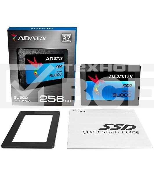 Накопитель SSD ADATA SU800, 256Gb, SATA III, 2.5