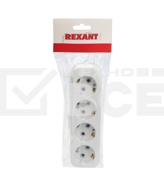 Колодка 3 гнезда без заземления Rexant
