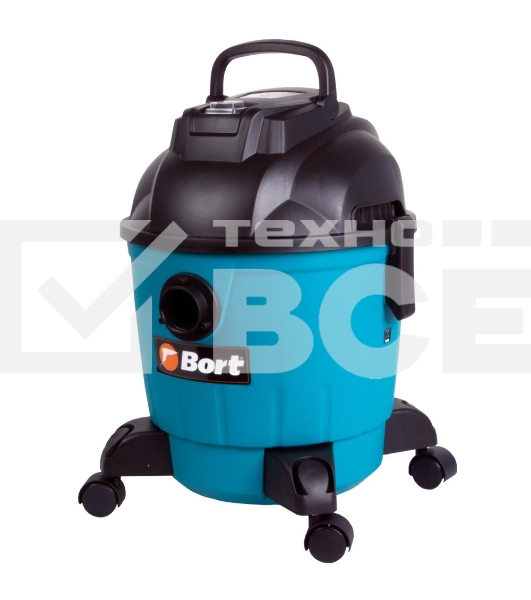 Пылесос строительный Bort BSS-1218 [91272256] { 1200 Вт, вместимость 18 л, 26,5 л/сек, 6,3 кг, набор аксессуаров 7 шт }