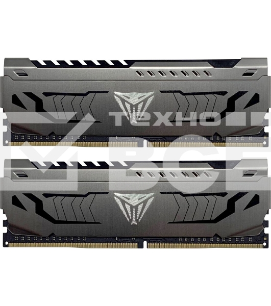 Оперативная память Patriot Viper Steel, DDR4, 16GB (2x8 GB), 3733 MHz, CL17, DIMM, радиатор, чёрный