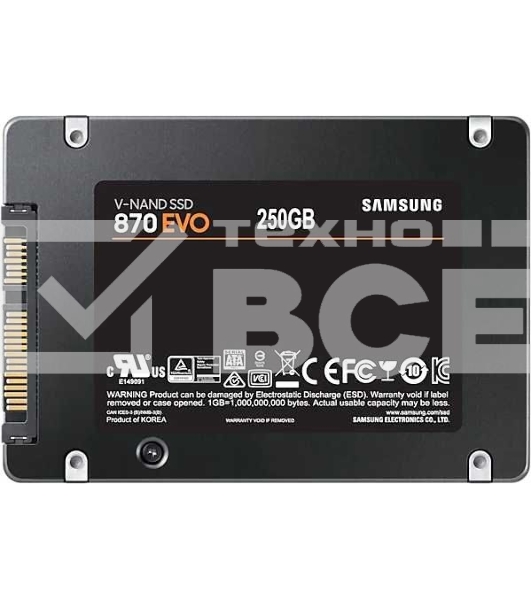Накопитель SSD Samsung 870 EVO, 250GB, SATA III, 2.5