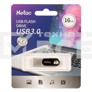 Флеш диск Netac U278 16Gb <NT03U278N-016G-30PN>, USB3.0, металлическая матовая