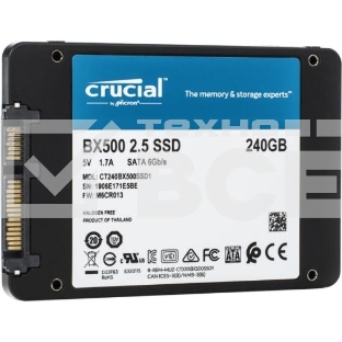 Накопитель SSD Crucial BX500, 240Gb, 2.5