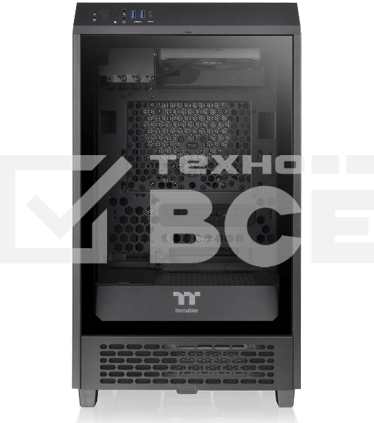 Компьютерный корпус Thermaltake The Tower 200 черный без БП miniITX 11x120mm 5x140mm 2xUSB3.0 audio bott PSU